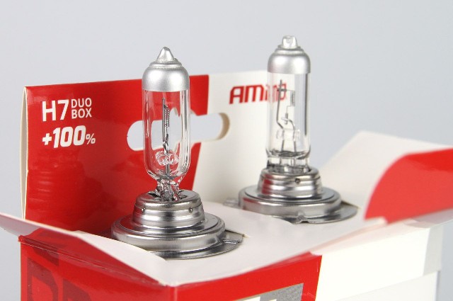 Žiarovka AMIO 12V/55W H7 +100% svietivosť