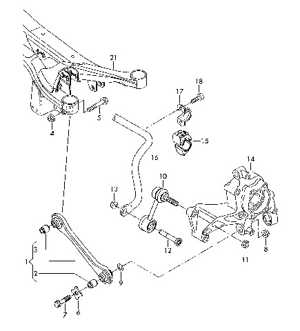 Stabilizátor Škoda Octavia 2 18mm zadný