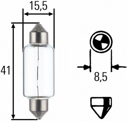 Žiarovka HELLA 24V/10W sulfit