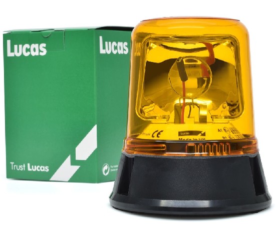 Maják pevný oranžový LUCAS 12/24V