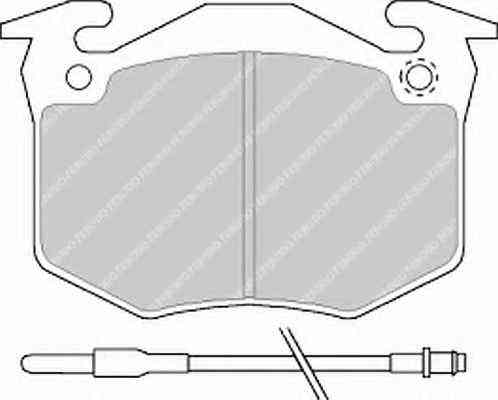Platničky brzdové Peugeot 505/Alpine FERODO predné aj zadné