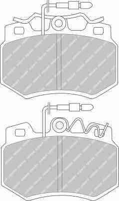 Platničky brzdové Citroen C15/Peugeot 205 FERODO  