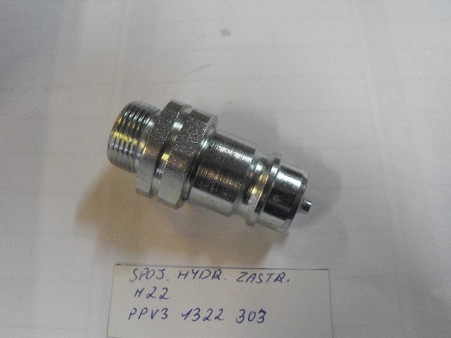 Hydraulická spojka = zástrčka ISO12,5 M22