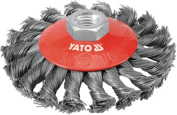 Kefa drôtená oceĺová Q100mm, úchýt na maticu M14 YATO