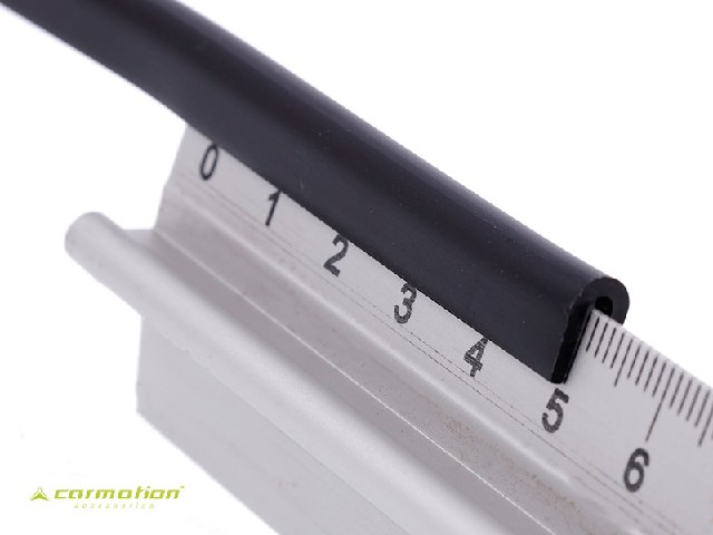 Lišta dverí gumová 65cm 2-ks čierna 