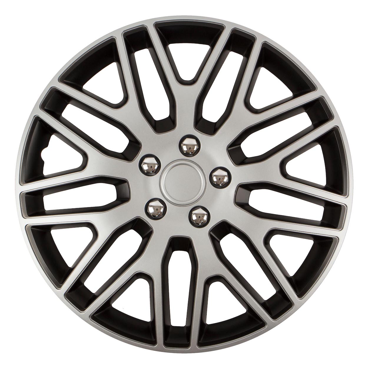 Puklice R17 Dakar NC silver/black 