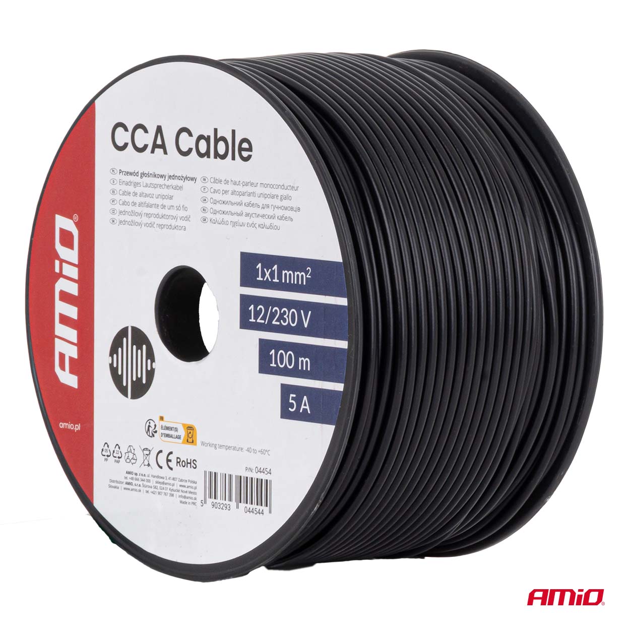Kábel Q1,0mm CYA čierny    