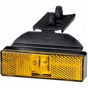 Svetlo obrysové obdĺžníkové oranžové LED s držiakom HELLA