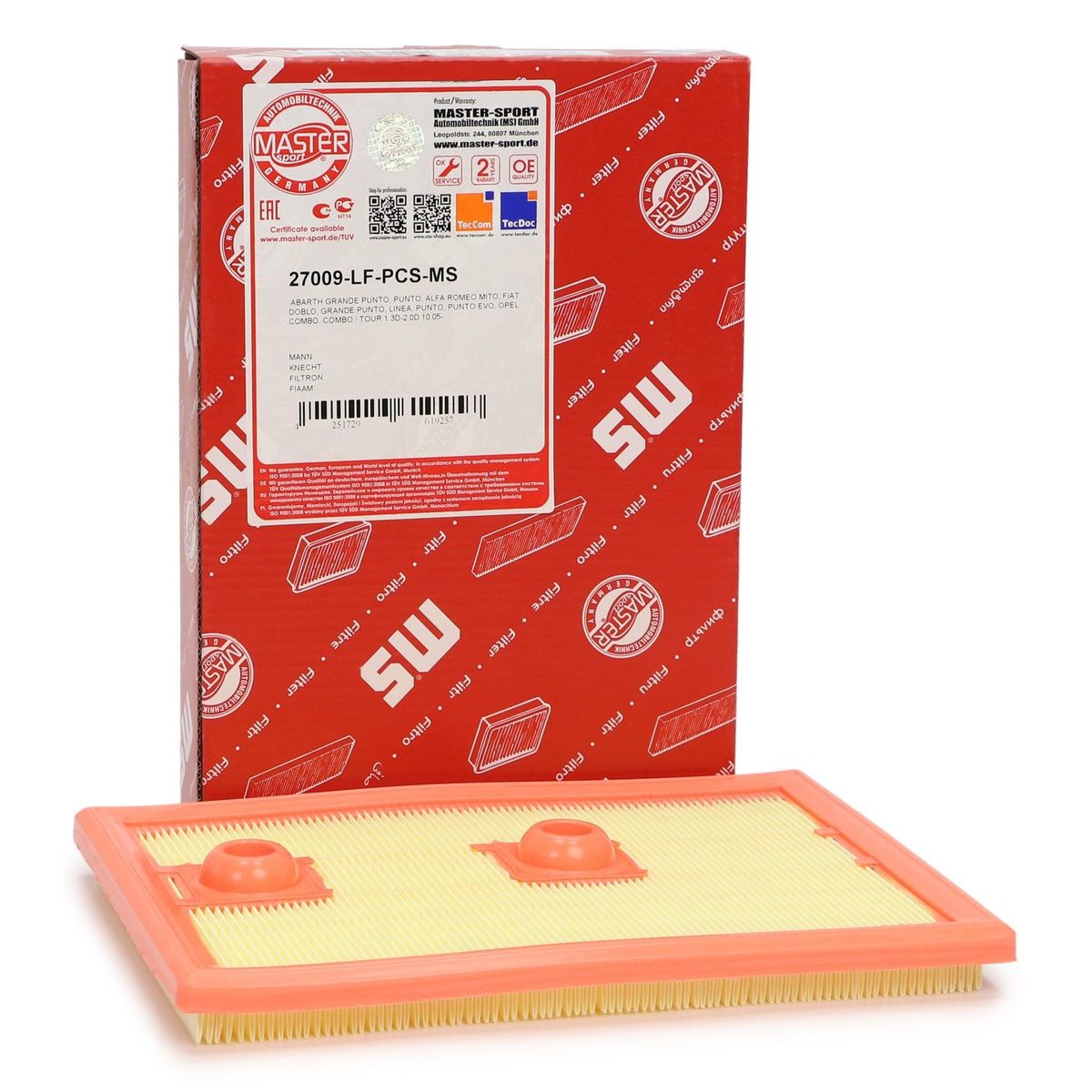 Vložka vzduchu Škoda Octavia 3 1.2-1.4/77kW MASTER