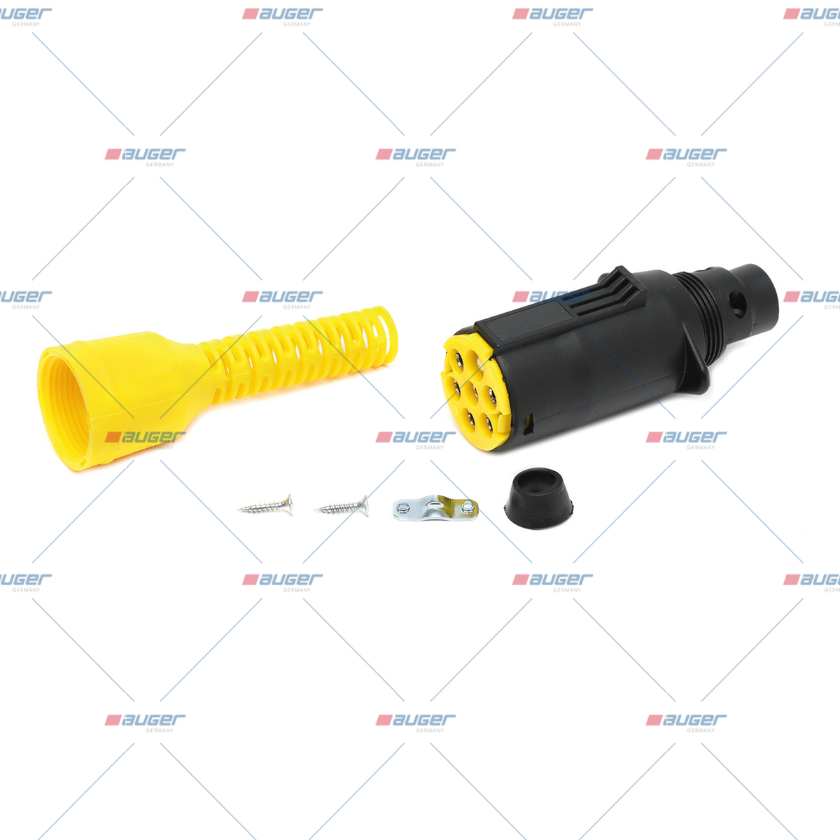 Zástrčka  7 pólová plastová 24V univerzálna AUGER